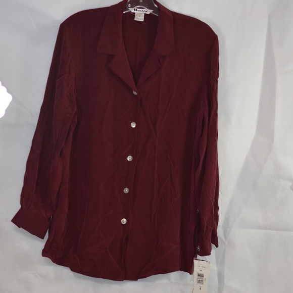 100 % Silk Blouse and pants SZ 8 NYGARD COLLECTION NWT - Picture 2 of 7